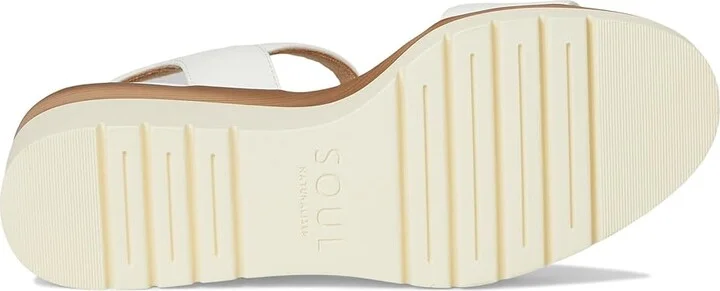 Naturalizer SOUL Naturalizer Graciela Women's Wedge Shoes White Faux Leather : 9.5 M (B), Synthetic - Image 3