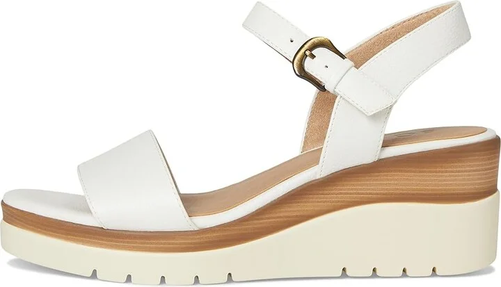 Naturalizer SOUL Naturalizer Graciela Women's Wedge Shoes White Faux Leather : 9.5 M (B), Synthetic - Image 6