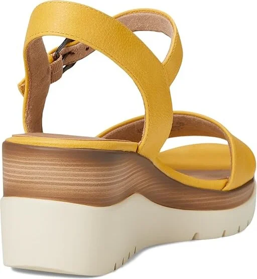Naturalizer SOUL Naturalizer Graciela Women's Wedge Shoes Yellow Faux Leather : 7 W (C), Synthetic - Image 4