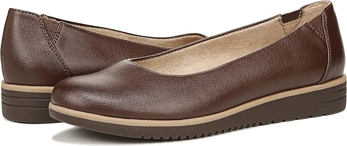 Naturalizer SOUL Naturalizer - Idea-Ballet Women's Shoes Coffee Brown Synthetic : 9.5 W (C)
