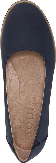 Naturalizer SOUL Naturalizer - Idea-Ballet Women's Shoes Navy Nubuck Synthetic : 7.5 M (B) - Image 2