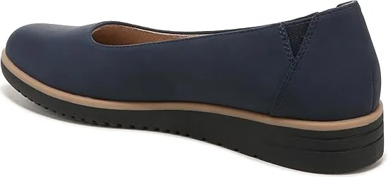 Naturalizer SOUL Naturalizer - Idea-Ballet Women's Shoes Navy Nubuck Synthetic : 7.5 M (B) - Image 4