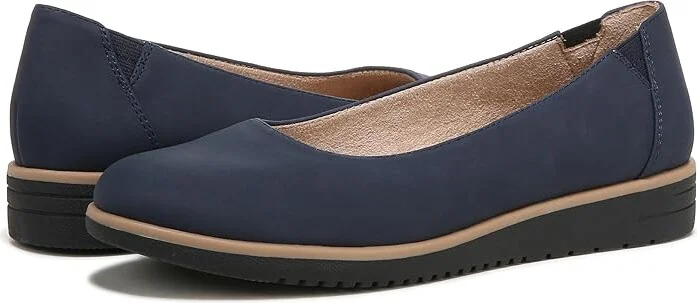 Naturalizer SOUL Naturalizer - Idea-Ballet Women's Shoes Navy Nubuck Synthetic : 7.5 M (B)
