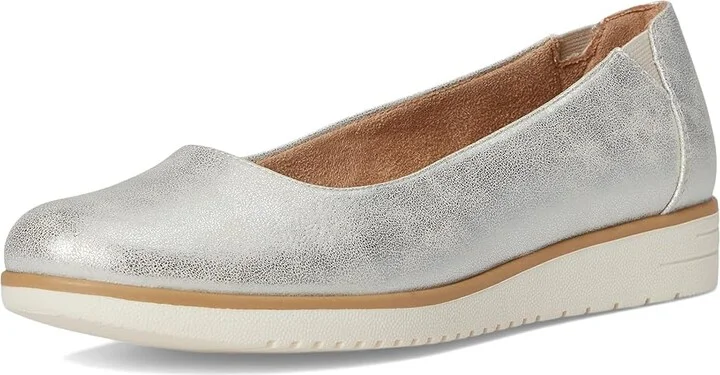 Naturalizer Soul Naturalizer Idea Ballet Women's Shoes Silver Faux Leather : 7 W (C), Synthetic - Image 5