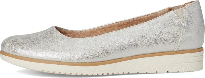 Naturalizer Soul Naturalizer Idea Ballet Women's Shoes Silver Faux Leather : 7 W (C), Synthetic - Image 6