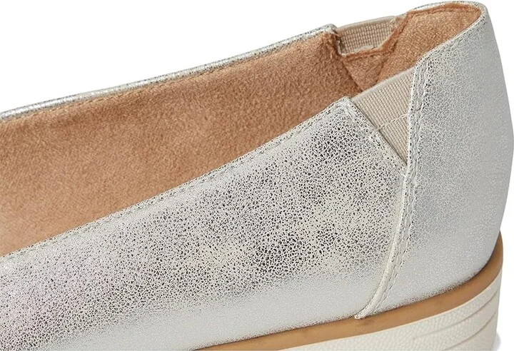 Naturalizer Soul Naturalizer Idea Ballet Women's Shoes Silver Faux Leather : 7 W (C), Synthetic - Image 7