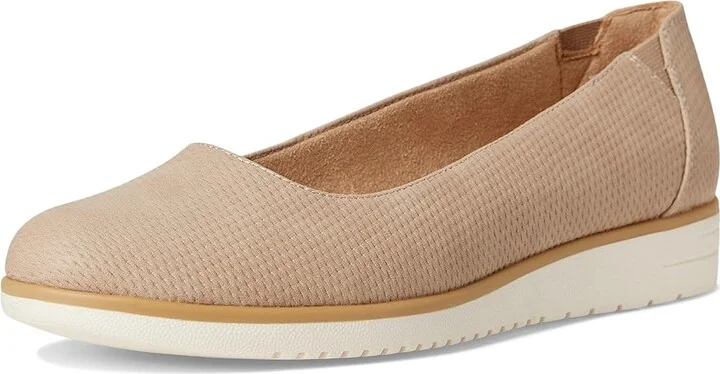 Naturalizer Soul Naturalizer Idea Ballet Women's Shoes Warm Taupe Tan Faux Leather : 11 W (C), Synthetic - Image 5