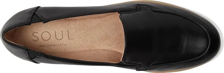 Naturalizer SOUL Naturalizer - Idea-Moc Women's Flat Shoes Black Faux Leather : 10 M (B) - Image 2