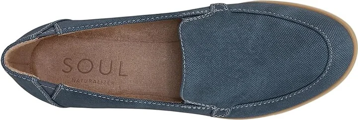 Naturalizer SOUL Naturalizer - Idea-Moc Women's Flat Shoes Indigo Faux Leather : 10 M (B) - Image 2
