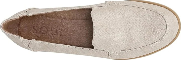 Naturalizer SOUL Naturalizer - Idea-Moc Women's Flat Shoes Light Beige Faux Leather : 7 M (B) - Image 2