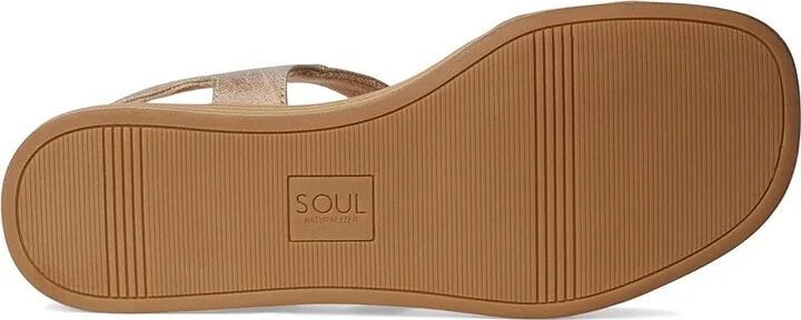Naturalizer SOUL Naturalizer Jayvee Women's Wedge Shoes Metallic Mauve Faux Leather : 6 M (B), Synthetic - Image 3