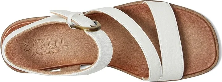 Naturalizer SOUL Naturalizer Jayvee Women's Wedge Shoes White Faux Leather : 9 M (B), Synthetic - Image 2