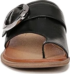 Naturalizer SOUL Naturalizer - Joanie Thongs Women's Sandals Black Faux Leather : 6.5 M (B), Rubber - Image 5