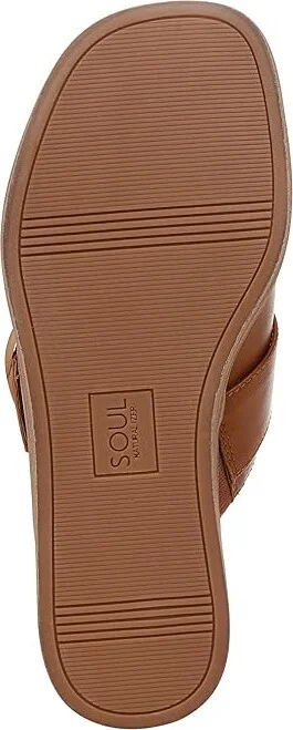 Naturalizer SOUL Naturalizer - Joanie Thongs Women's Sandals Mid Brown Faux Leather : 11 M (B), Rubber - Image 3