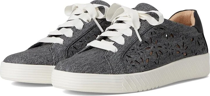 Naturalizer Soul Naturalizer Neela Perfect Women's Shoes Black Denim Pattern Faux Leather : 5 M (B)