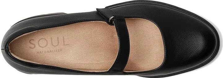 Naturalizer SOUL Naturalizer - Olivet Women's Flat Shoes Black Faux Leather : 8 M (B) - Image 2