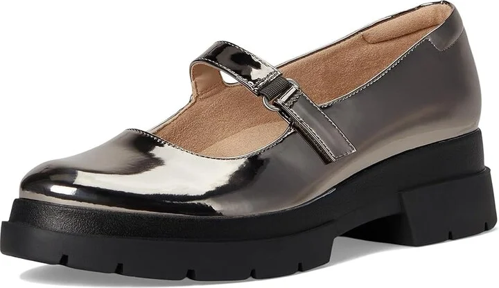Naturalizer SOUL Naturalizer - Olivet Women's Flat Shoes Pewter Faux Leather : 10 M (B) - Image 5