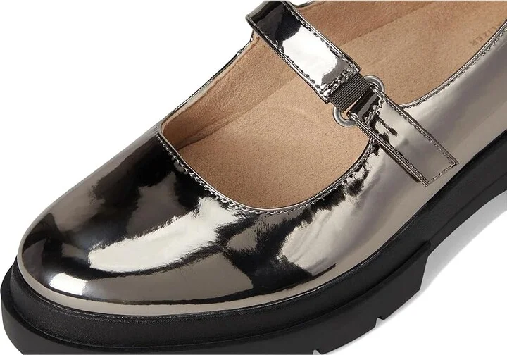 Naturalizer SOUL Naturalizer - Olivet Women's Flat Shoes Pewter Faux Leather : 10 M (B) - Image 7