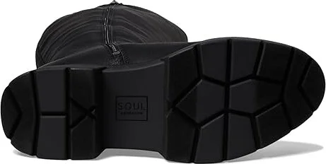 Naturalizer SOUL Naturalizer Orchid - Wide Calf Boot - Water Repellent Women's Boots Black Smooth Synthetic : 7.5 M (B), Nubuck/Rubber - Image 3