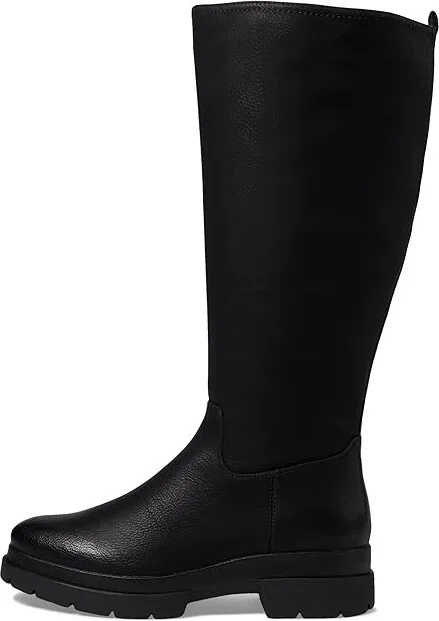 Naturalizer SOUL Naturalizer Orchid - Wide Calf Boot - Water Repellent Women's Boots Black Smooth Synthetic : 7.5 M (B), Nubuck/Rubber - Image 6