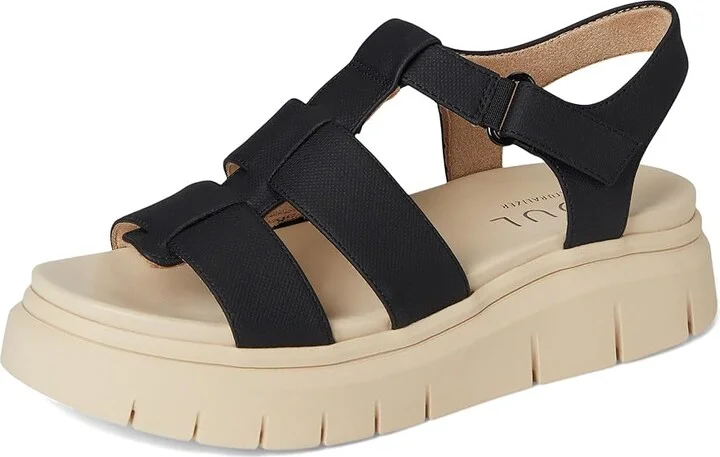 Naturalizer SOUL Naturalizer Pippa Women's Wedge Shoes Black Faux Leather : 7 M (B), Synthetic - Image 5