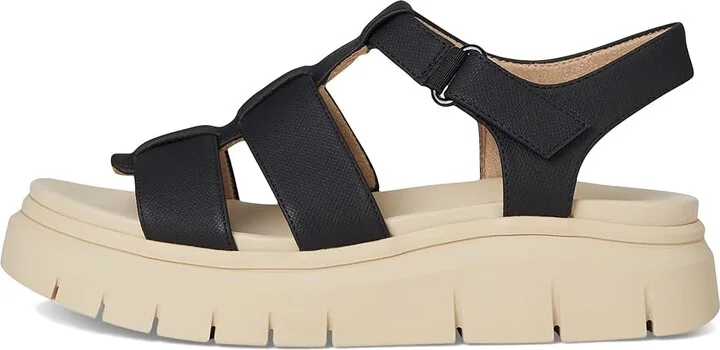 Naturalizer SOUL Naturalizer Pippa Women's Wedge Shoes Black Faux Leather : 7 M (B), Synthetic - Image 6