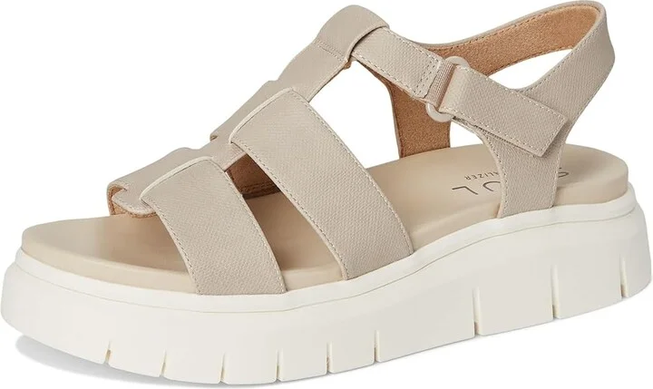 Naturalizer SOUL Naturalizer Pippa Women's Wedge Shoes Dark Porcelain Faux Leather : 6 M (B), Synthetic - Image 5