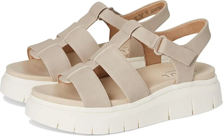 Naturalizer SOUL Naturalizer Pippa Women's Wedge Shoes Dark Porcelain Faux Leather : 6 M (B), Synthetic