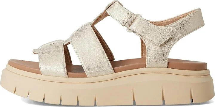 Naturalizer SOUL Naturalizer Pippa Women's Wedge Shoes Gold Faux Leather : 10 M (B), Synthetic - Image 6
