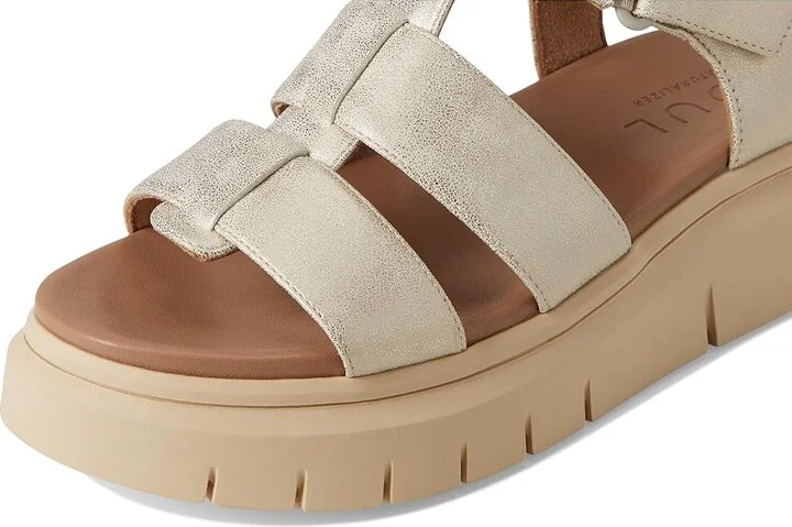 Naturalizer SOUL Naturalizer Pippa Women's Wedge Shoes Gold Faux Leather : 10 M (B), Synthetic - Image 7