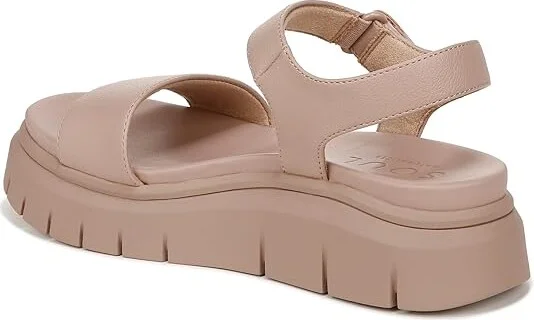 Naturalizer SOUL Naturalizer - Poppi Ankle Strap Platform Flat Sandal Women's Sandals Blush Faux Leather : 9.5 M (B) - Image 4