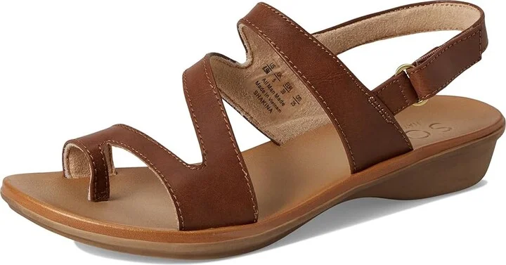 Naturalizer SOUL Naturalizer Shakina Women's Wedge Shoes Toffee Brown Faux Leather : 6 W (C), Synthetic - Image 5