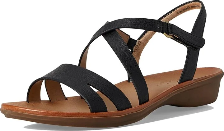 Naturalizer SOUL Naturalizer Shenna Women's Wedge Shoes Black Faux Leather : 6 M (B), Synthetic - Image 5