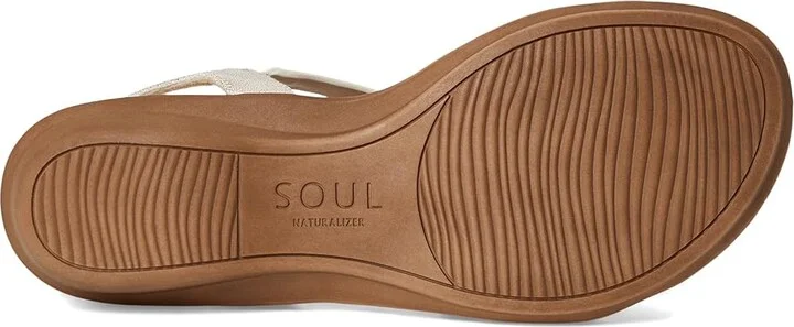 Naturalizer SOUL Naturalizer Shenna Women's Wedge Shoes Gold Faux Leather : 10 M (B), Synthetic - Image 3