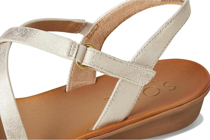 Naturalizer SOUL Naturalizer Shenna Women's Wedge Shoes Gold Faux Leather : 10 M (B), Synthetic - Image 7