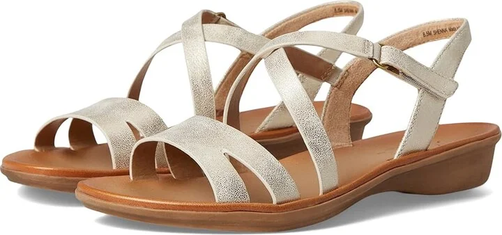 Naturalizer SOUL Naturalizer Shenna Women's Wedge Shoes Gold Faux Leather : 10 M (B), Synthetic