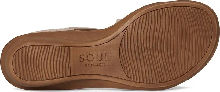 Naturalizer SOUL Naturalizer Shenna Women's Wedge Shoes Vintage Mauve Faux Nubuck : 7 W (C), Synthetic - Image 3