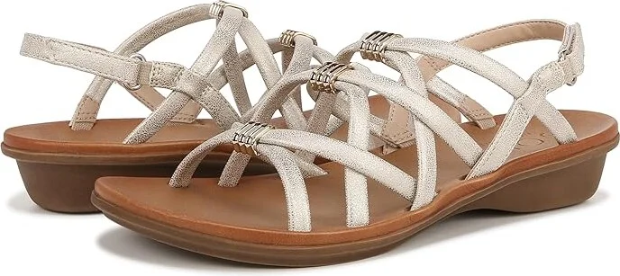 Naturalizer SOUL Naturalizer - Sierra Women's Shoes Gold Faux Leather : 6 W (C), Synthetic