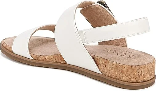 Naturalizer SOUL Naturalizer - SOUL Naturalizer - Cindi-Sling Women's Sandals White Faux Leather : 11 M (B), Synthetic - Image 4