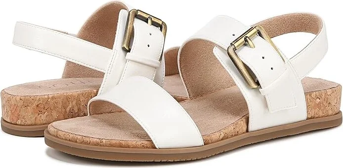 Naturalizer SOUL Naturalizer - SOUL Naturalizer - Cindi-Sling Women's Sandals White Faux Leather : 11 M (B), Synthetic