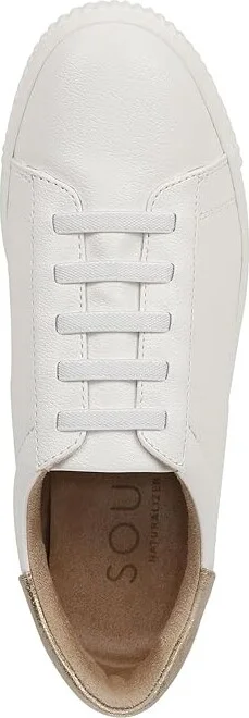Naturalizer SOUL Naturalizer - Tia Step-In Women's Shoes White/Gold Leather : 7.5 M (B), Rubber - Image 2