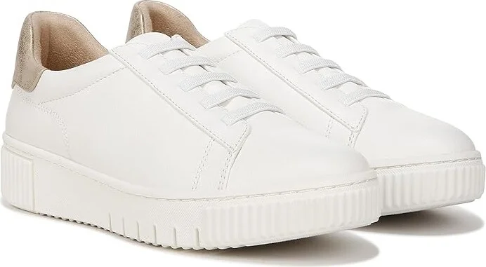 White,gold Leather