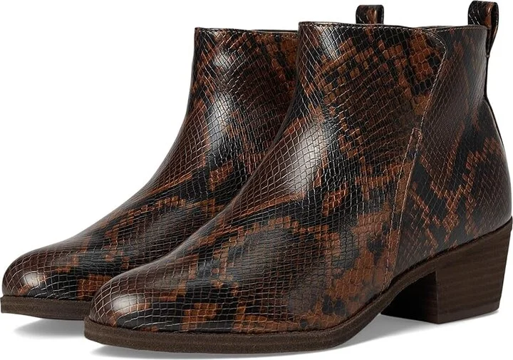 Naturalizer SOUL Naturalizer Zaylee Women's Boots Snake Print Faux Leather : 10 M (B), Synthetic