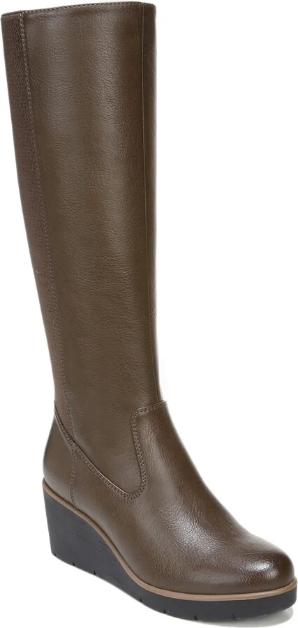 Naturalizer SOUL Womens Approve Knee High Boot Mid Brown 8.5 W