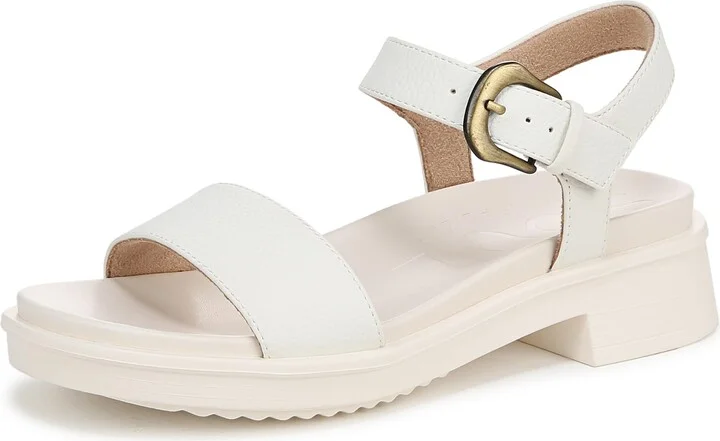Naturalizer SOUL Women's Emma Sandal White 7.5 M