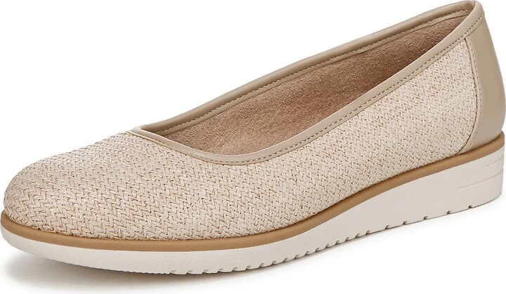 Naturalizer Soul Women's Idea-Ballet Ballet Flat Coastal Tan Fabric 9.5 W