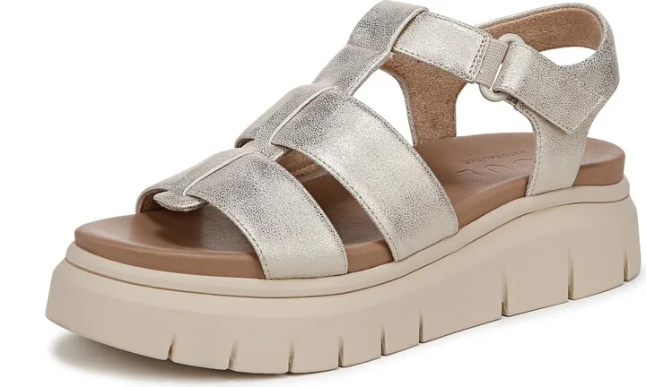 Naturalizer SOUL Women's Pippa Fisherman Sandal Gold Metallic 7.5 M