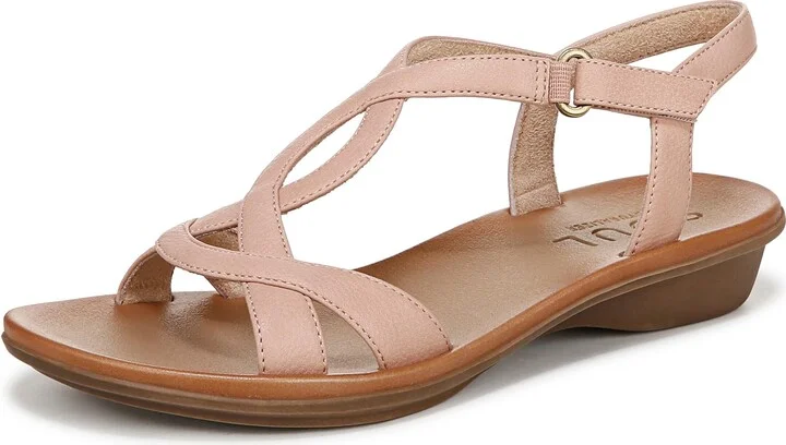 Naturalizer SOUL Women's Solo Sandal Mauve Pink Tumbled 10 W