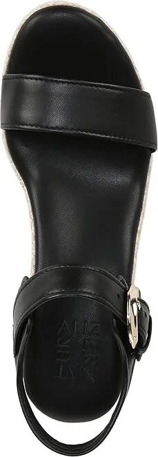 Naturalizer Stella Ankle Straps Women's Sandals Black Leather : 9.5 M (B), Leather/Rubber - Image 2