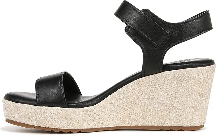 Naturalizer Stella Ankle Straps Women's Sandals Black Leather : 9.5 M (B), Leather/Rubber - Image 6